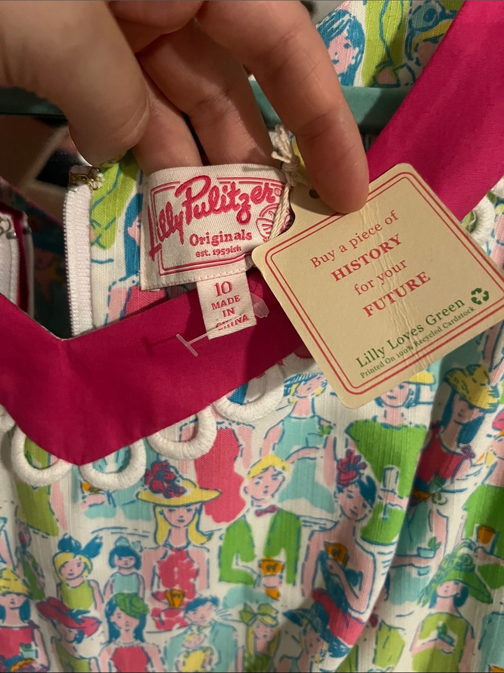 NWT Vintage Lilly Pulitzer Kentucky Derby Worth Shift Dress Giddy Up -HOLY GRAIL - Picture 3 of 5